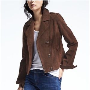 Banana Republic Suede Moto Jacket size L
